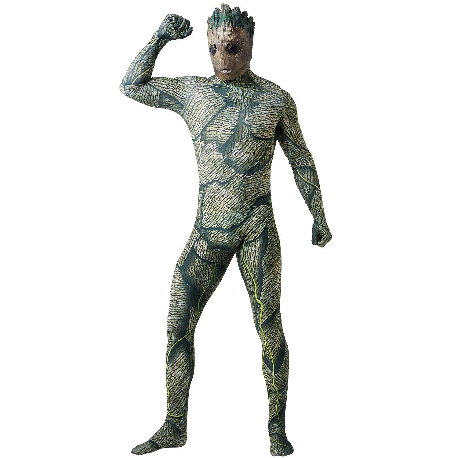 Groot Cosplay Costume Jumpsuit Zentai Party Carnival - Ecosfun