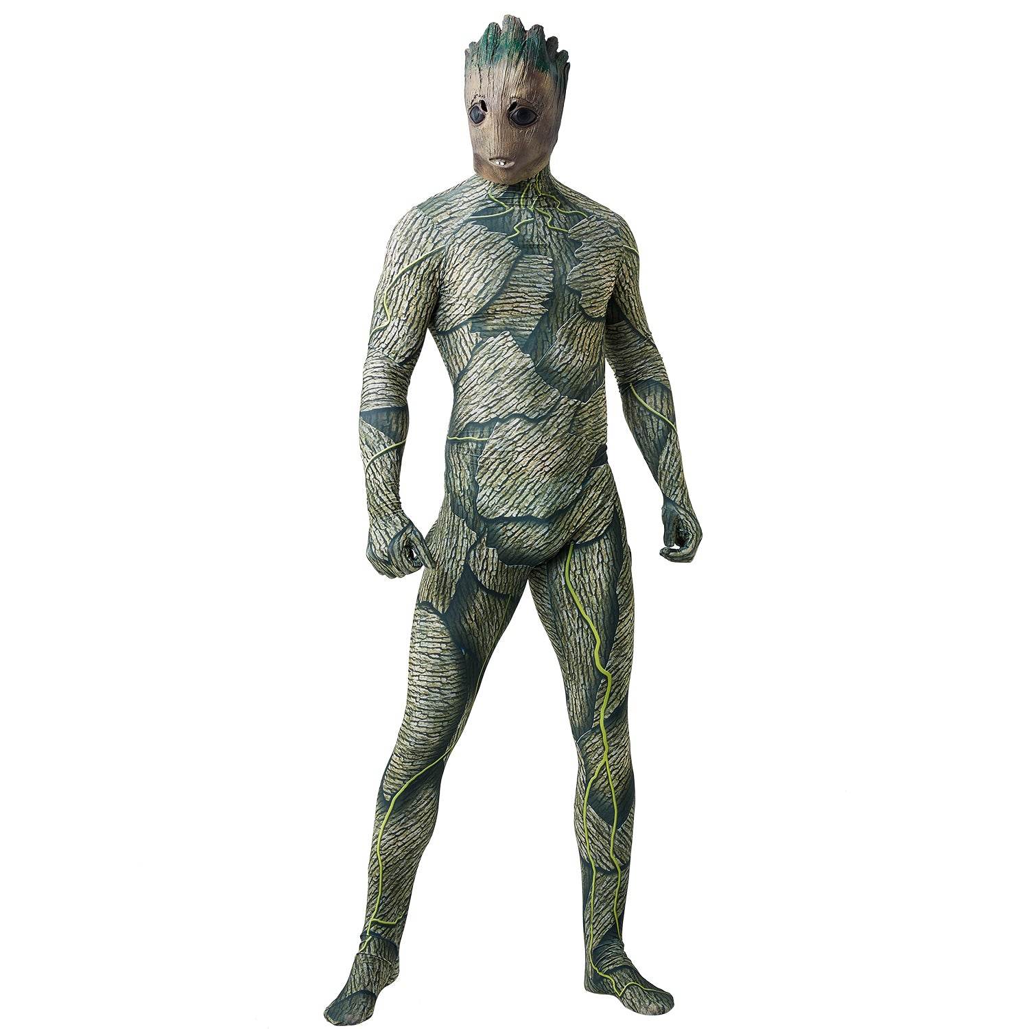 Groot Cosplay Costume Jumpsuit Zentai Party Carnival - Ecosfun
