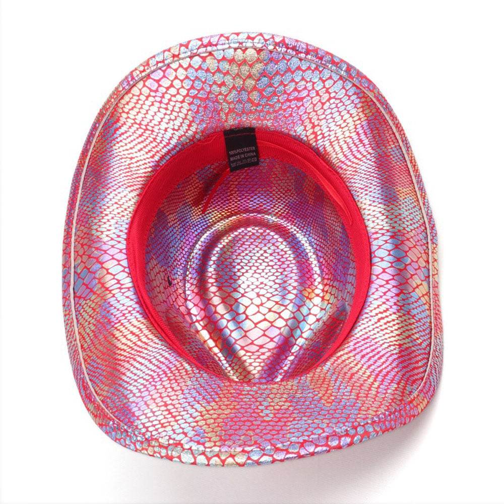 Western cowboy hat men's retro sequined Party dance - Ecosfun