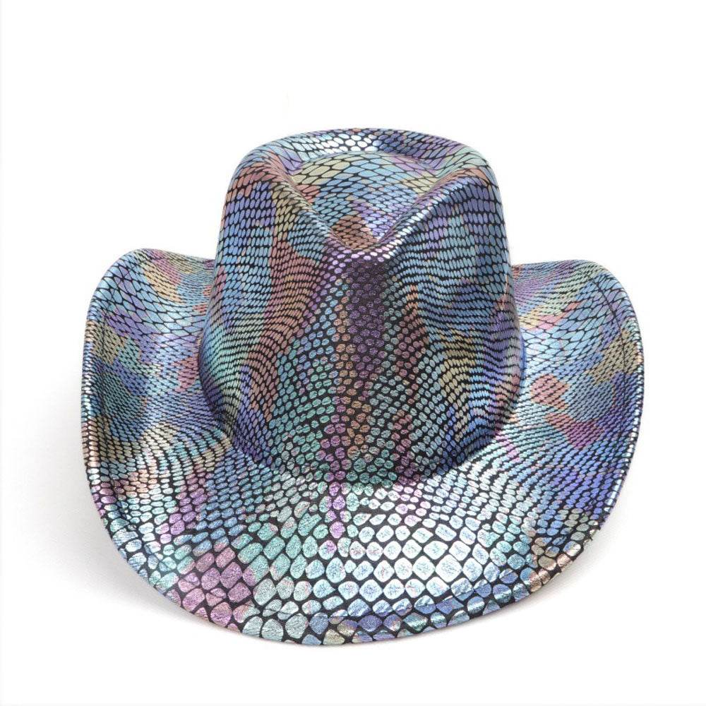 Western cowboy hat men's retro sequined Party dance - Ecosfun