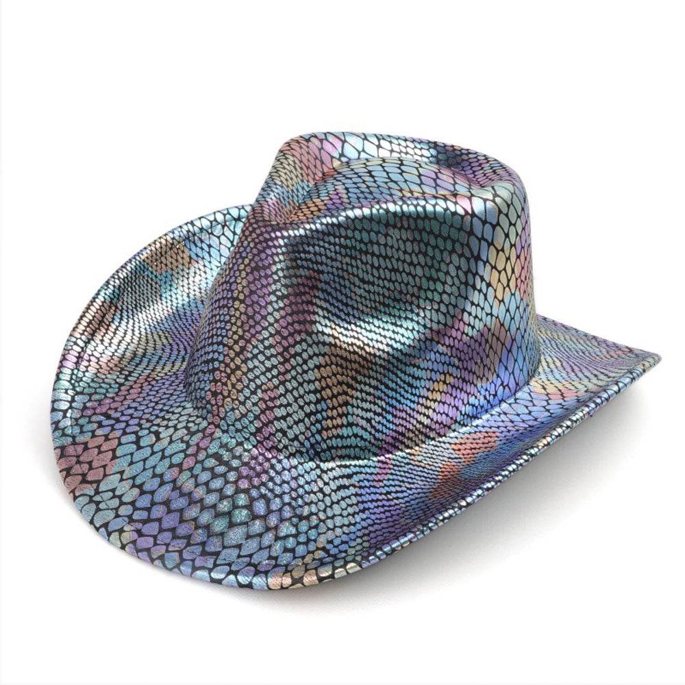Western cowboy hat men's retro sequined Party dance - Ecosfun