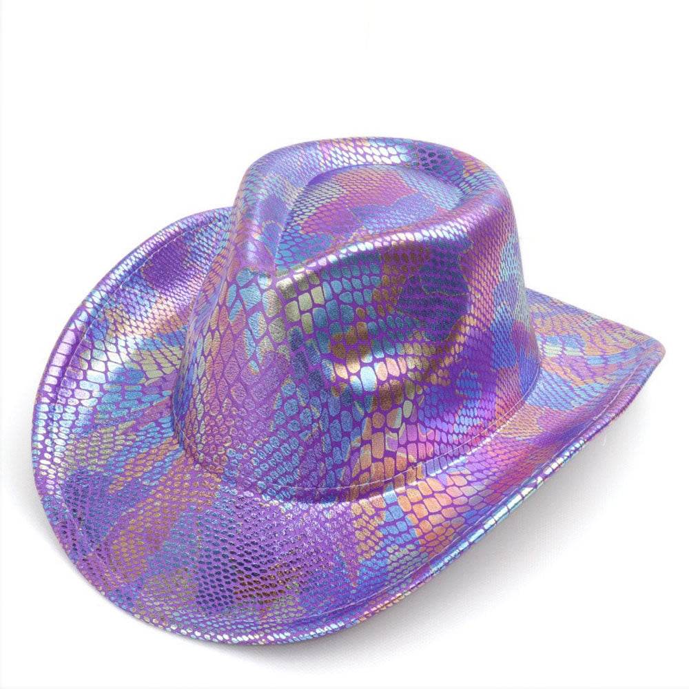 Western cowboy hat men's retro sequined Party dance - Ecosfun