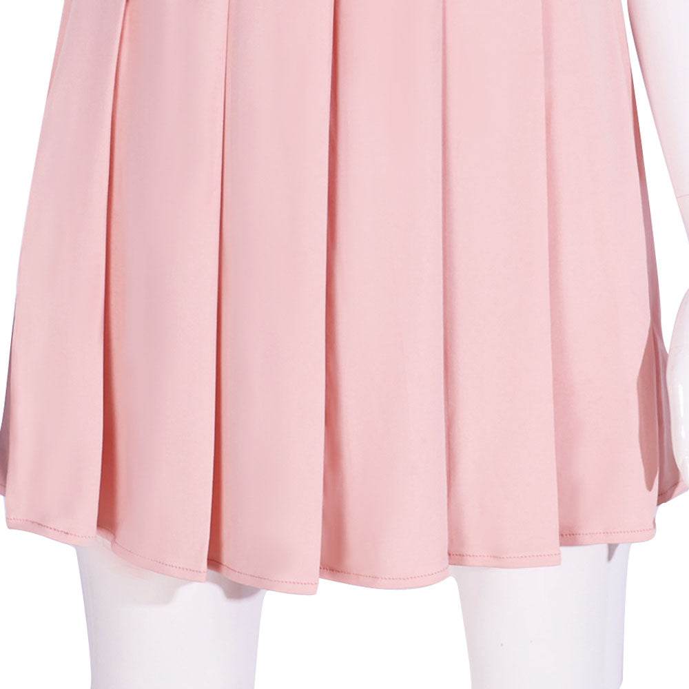 Wicked Glinda Pink Women Short Dress Outfit Carnival Cosplay Costume - Ecosfun