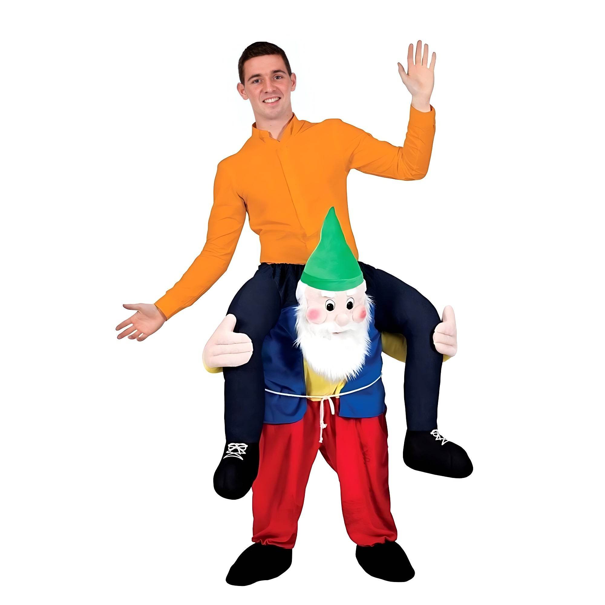 Striped Uncle White Beard Red Checkered Sumo Funny Puppet Costumes - Ecosfun