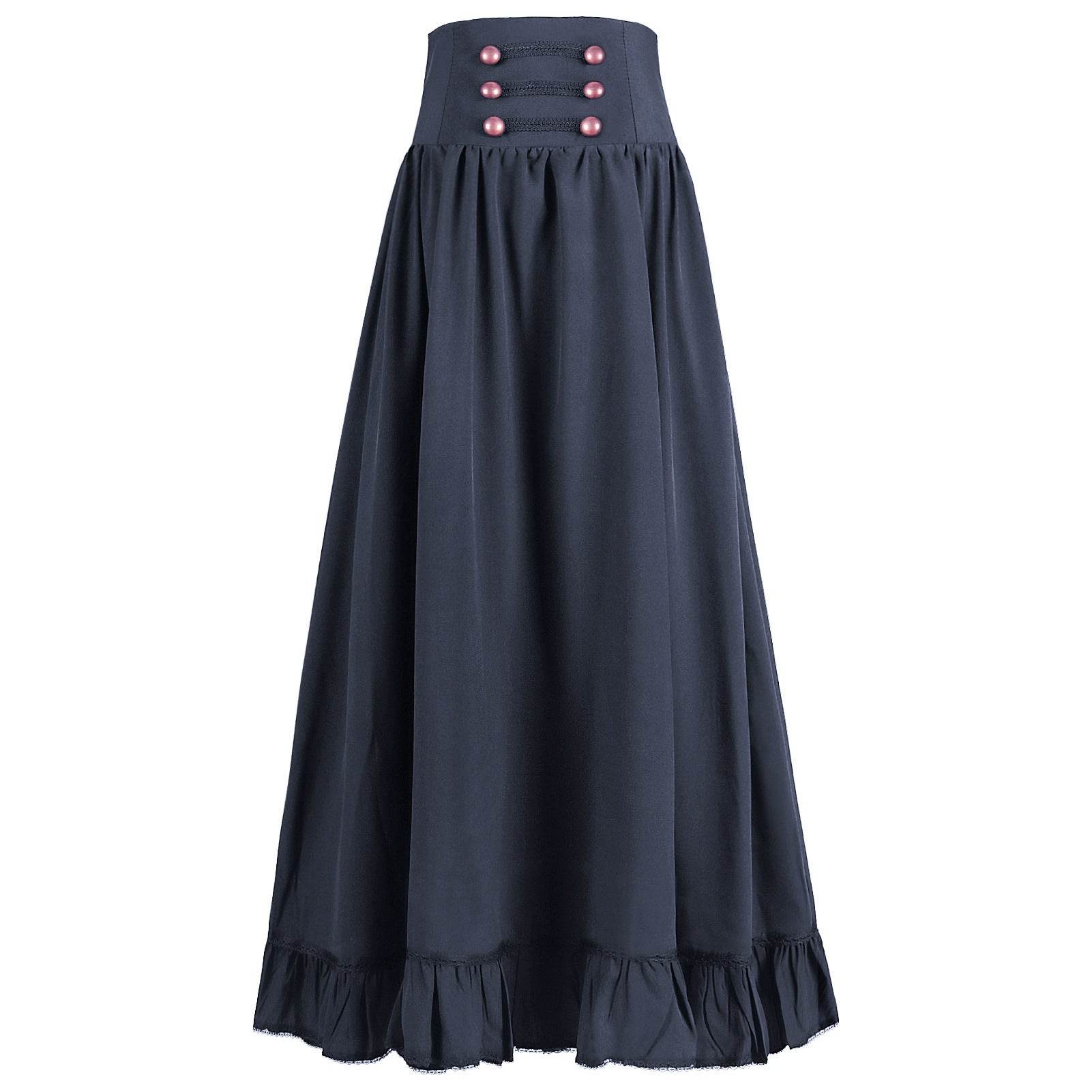 Medieval Women's Retro Style Waist Dance Skirt Dress - Ecosfun