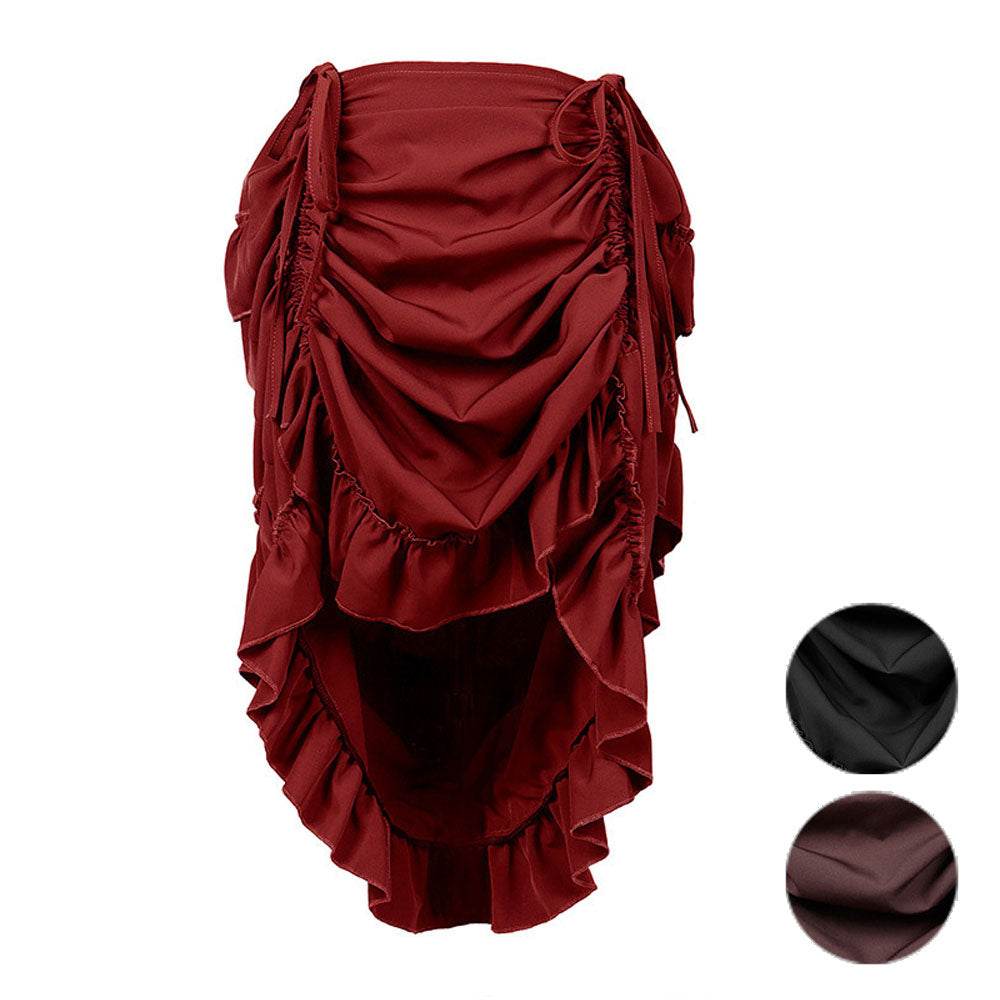 Medieval Women's Retro Style Drawstring Waist Dance Skirt Dress - Ecosfun