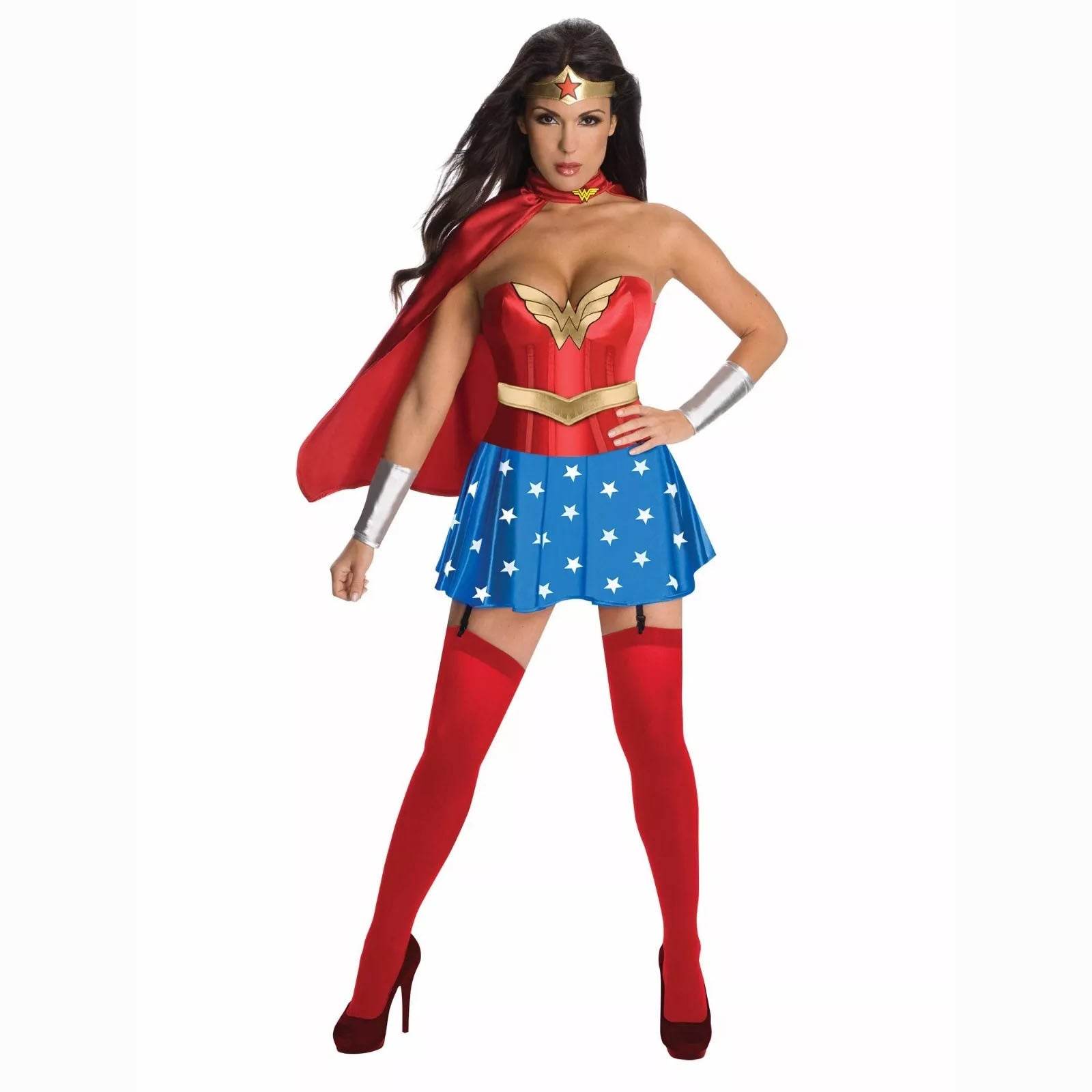 Wonder Woman Costume for Adults Full Set With Cape - Ecosfun