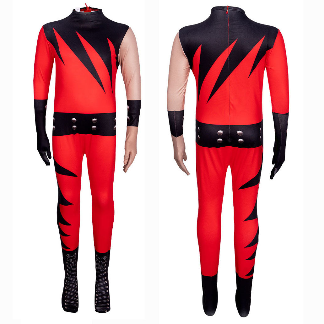 Costume de cosplay combinaison du catcheur WWE Kane pour enfants