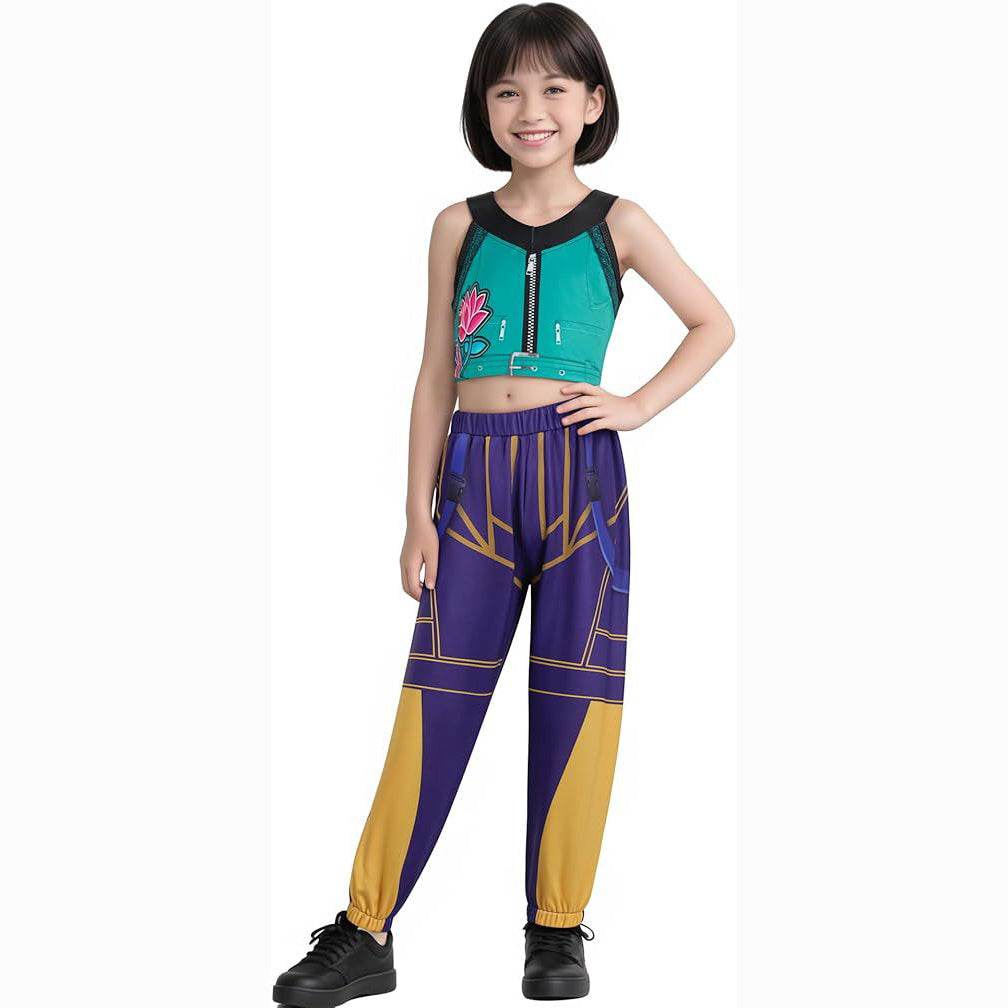 Movie KPop Demon Hunters Rumi Mira Zoey Cosplay Costume Dress Kids Girl Halloween - Ecosfun