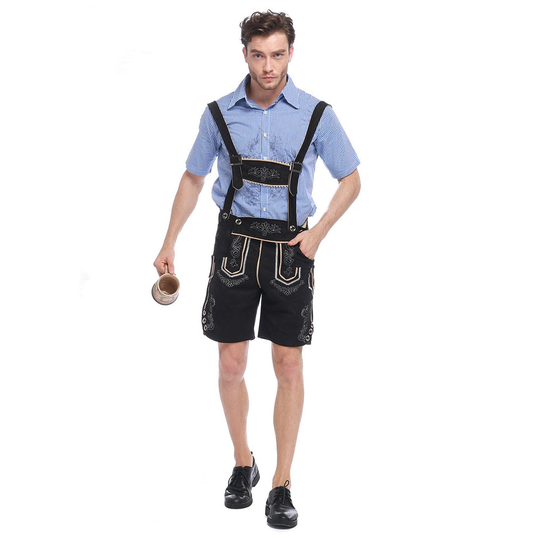 Costume d'Halloween serveur de bière pour homme Oktoberfest allemand