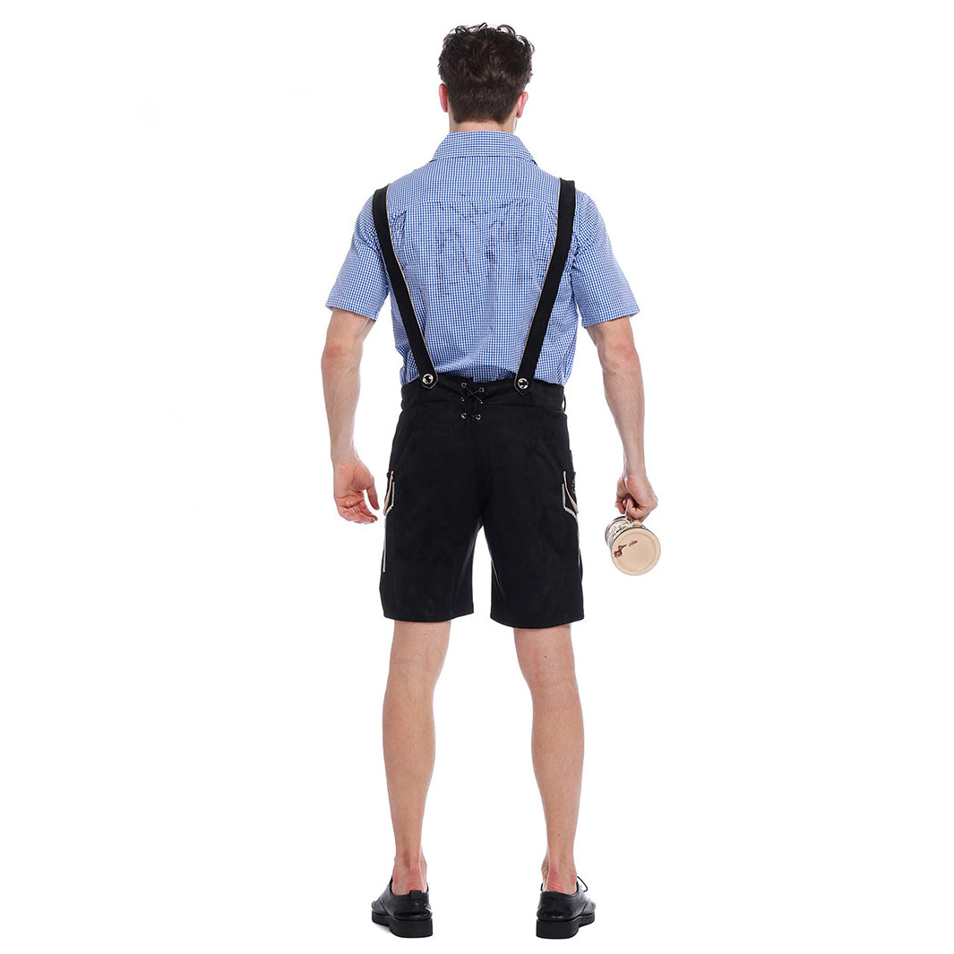 Costume d'Halloween serveur de bière pour homme Oktoberfest allemand