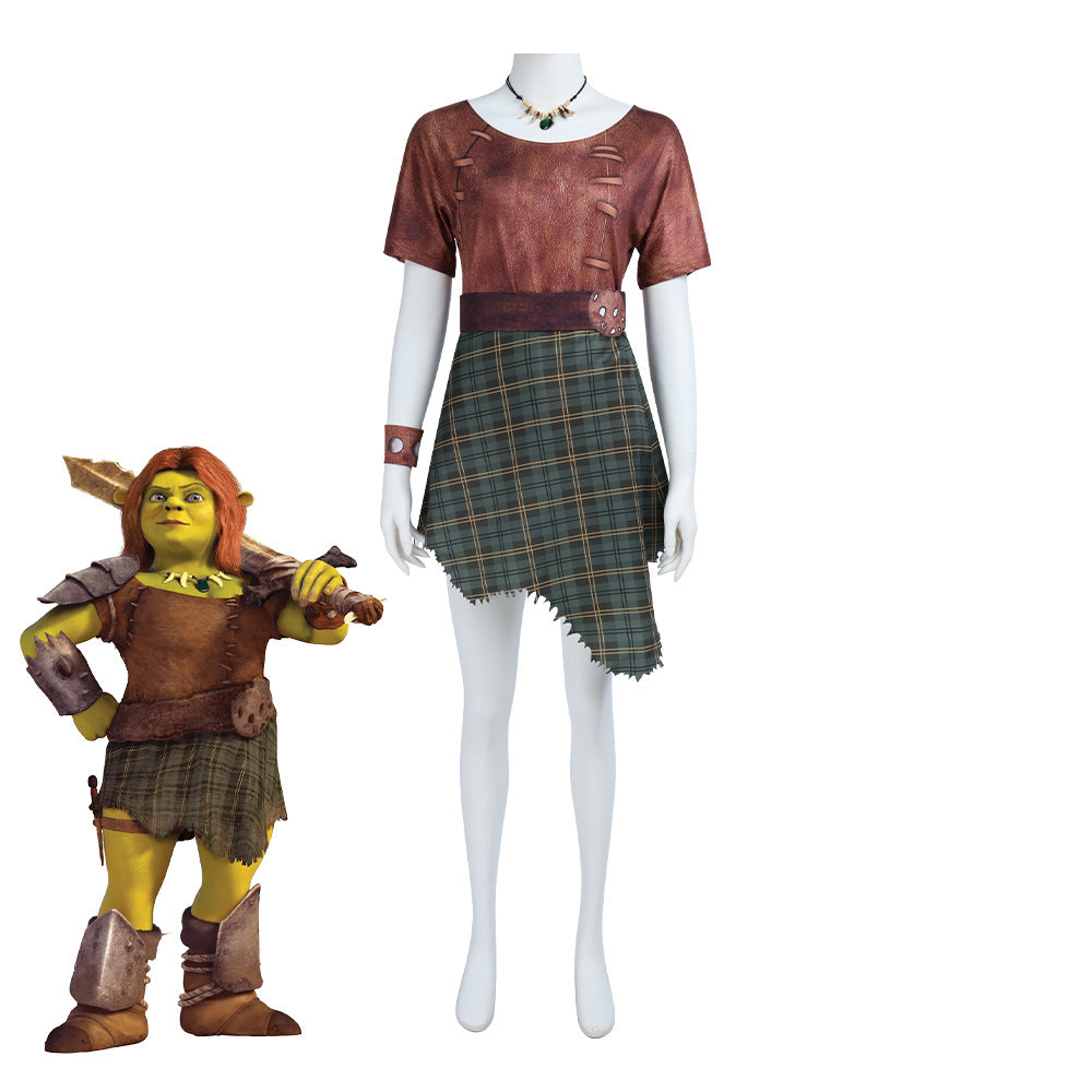Costume de cosplay Shrek 5 Fiona Orc Tenue d'Halloween pour femmes