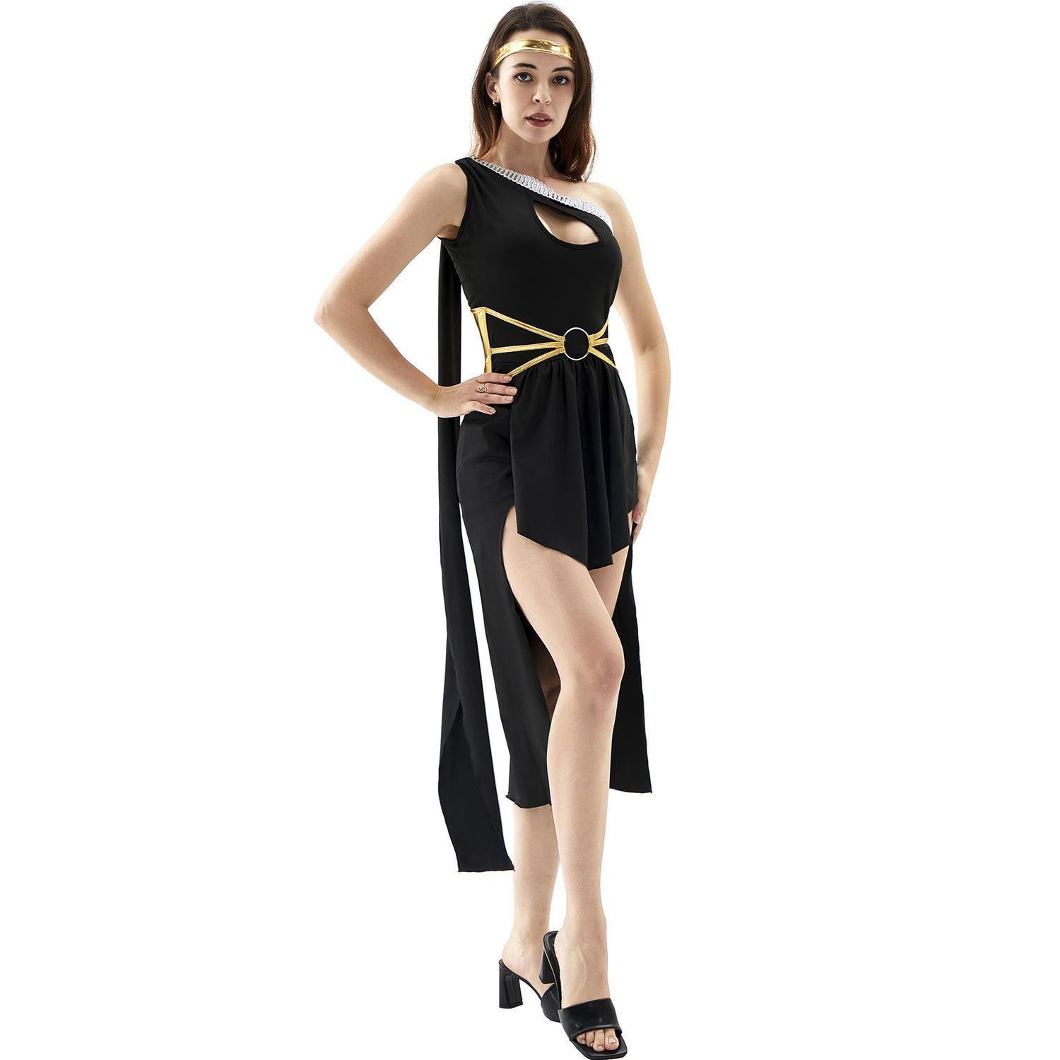 Robe de fête pour couple à thème Cléopâtre Costume égyptien Halloween femme