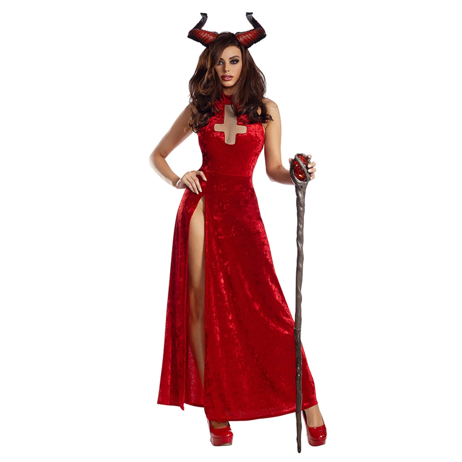 Costume de démon Succube Rouge MAUVAISE RELIGION Halloween