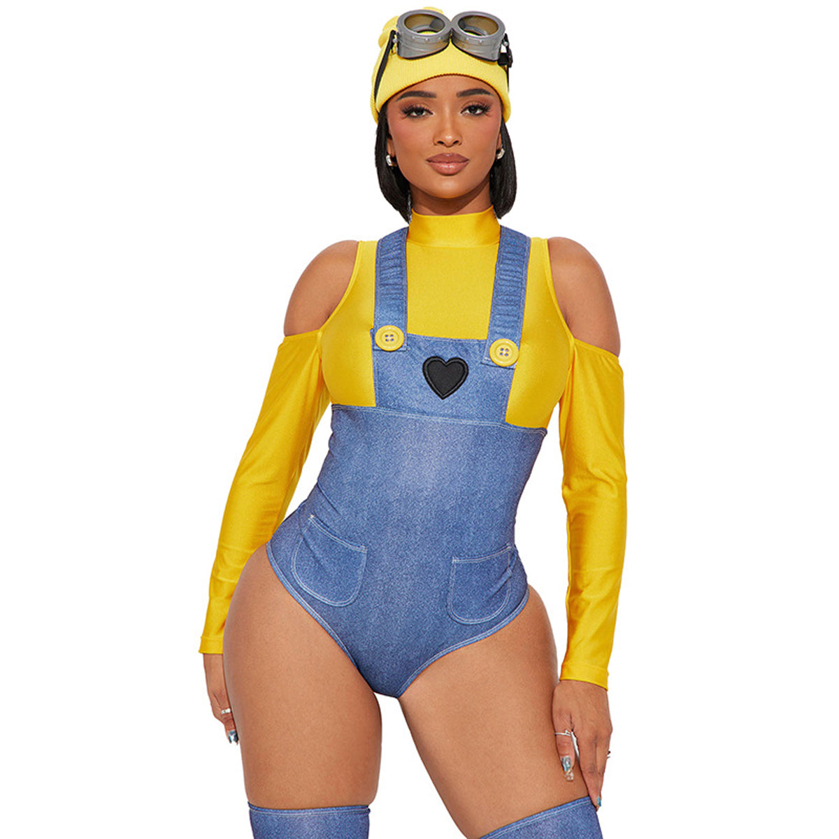 Costumes de personnage des Minions de Moi, Moche et Méchant pour femmes, tenue de boîte de nuit
