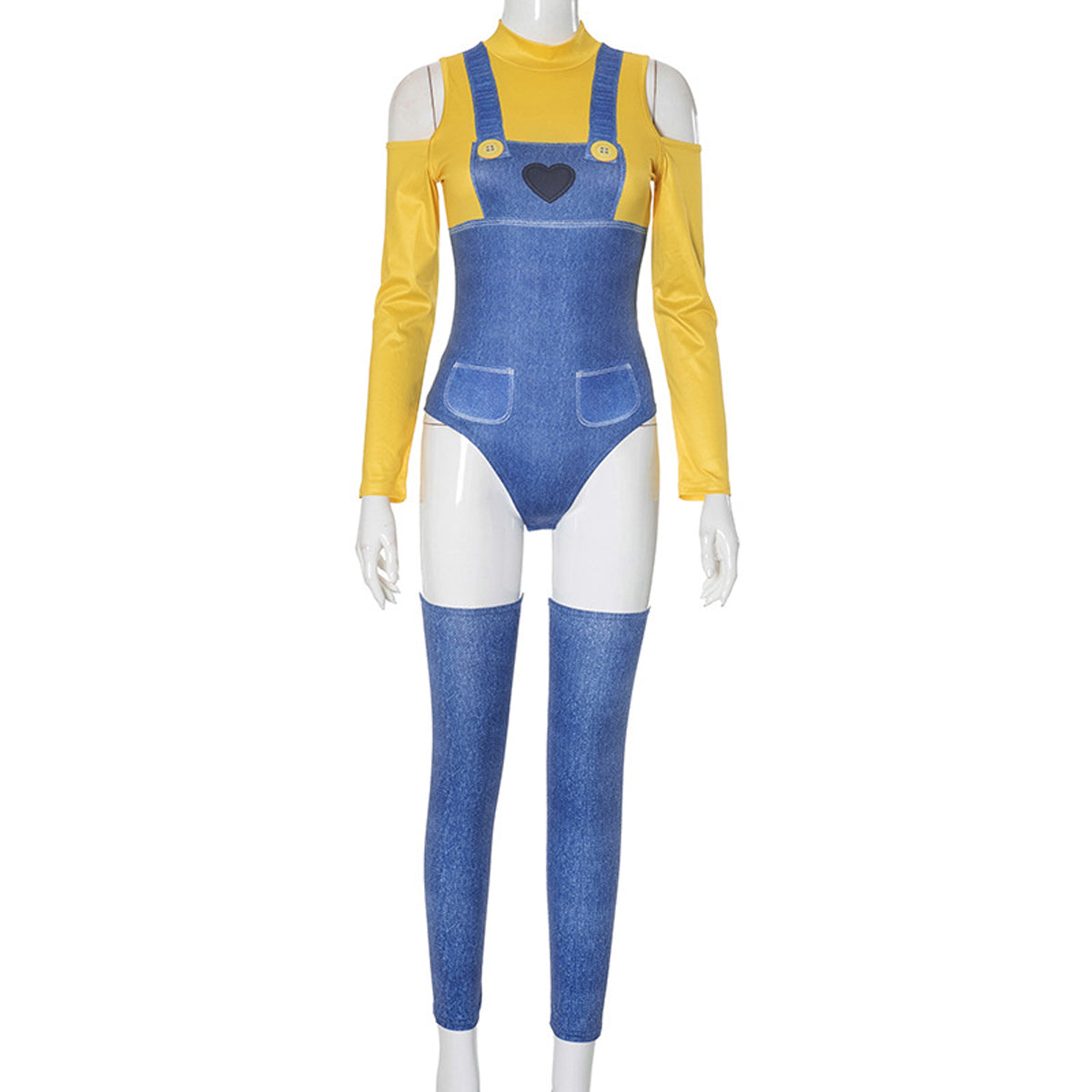 Costumes de personnage des Minions de Moi, Moche et Méchant pour femmes, tenue de boîte de nuit