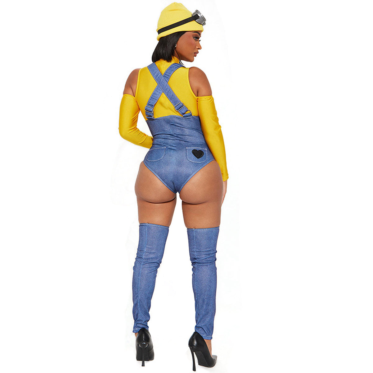 Costumes de personnage des Minions de Moi, Moche et Méchant pour femmes, tenue de boîte de nuit