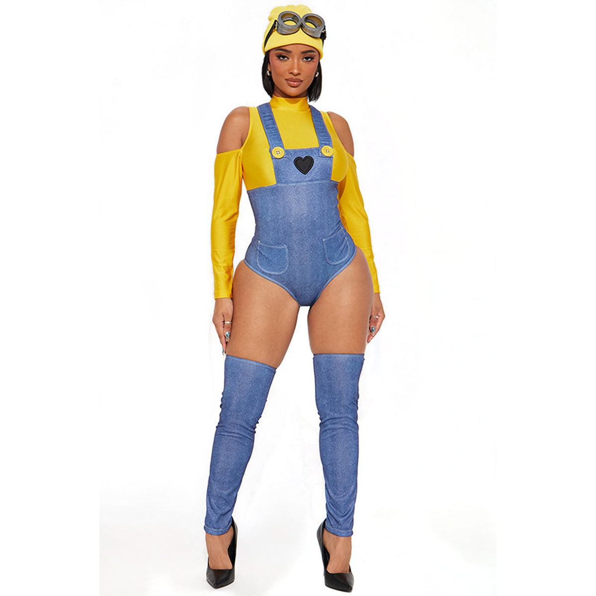 Costumes de personnage des Minions de Moi, Moche et Méchant pour femmes, tenue de boîte de nuit