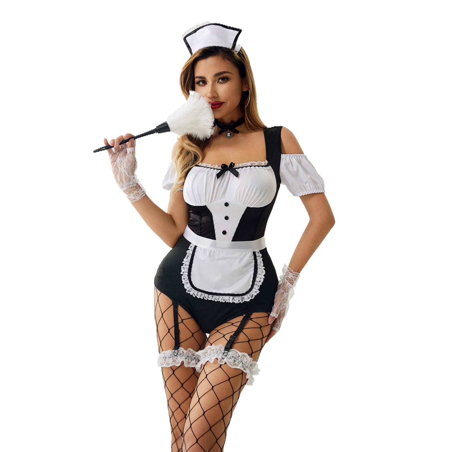 French Maid Costumes Jumpsuit