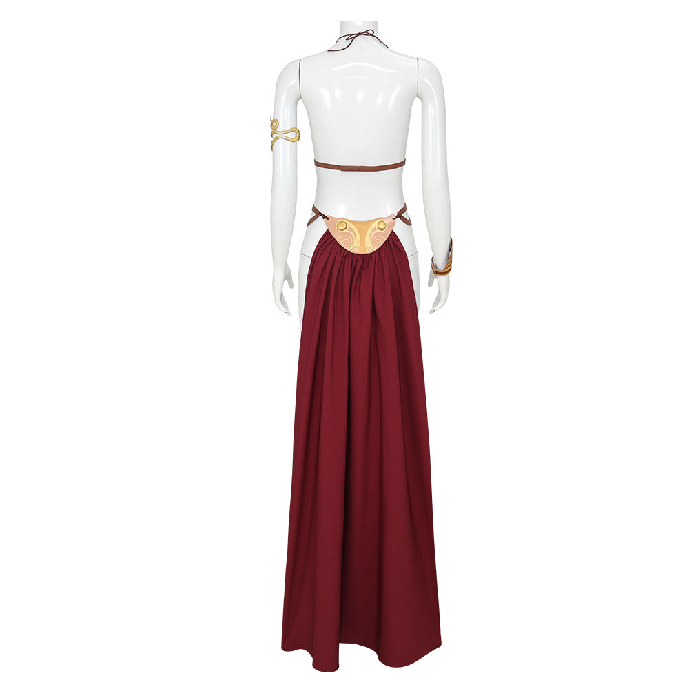 Costume de carnaval cosplay de la princesse Leia Organa de Star Wars pour adultes