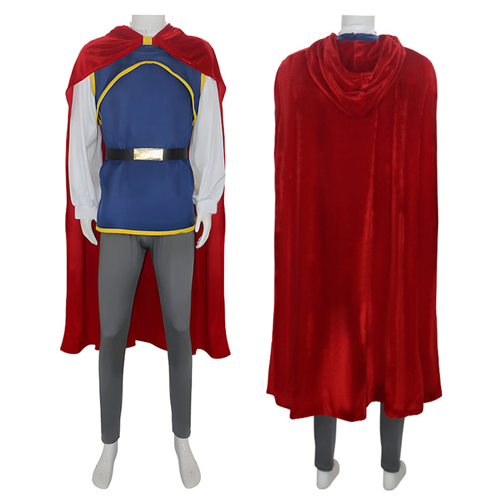 Costume de cosplay du prince Florian Blanche-Neige Carnaval pour adulte