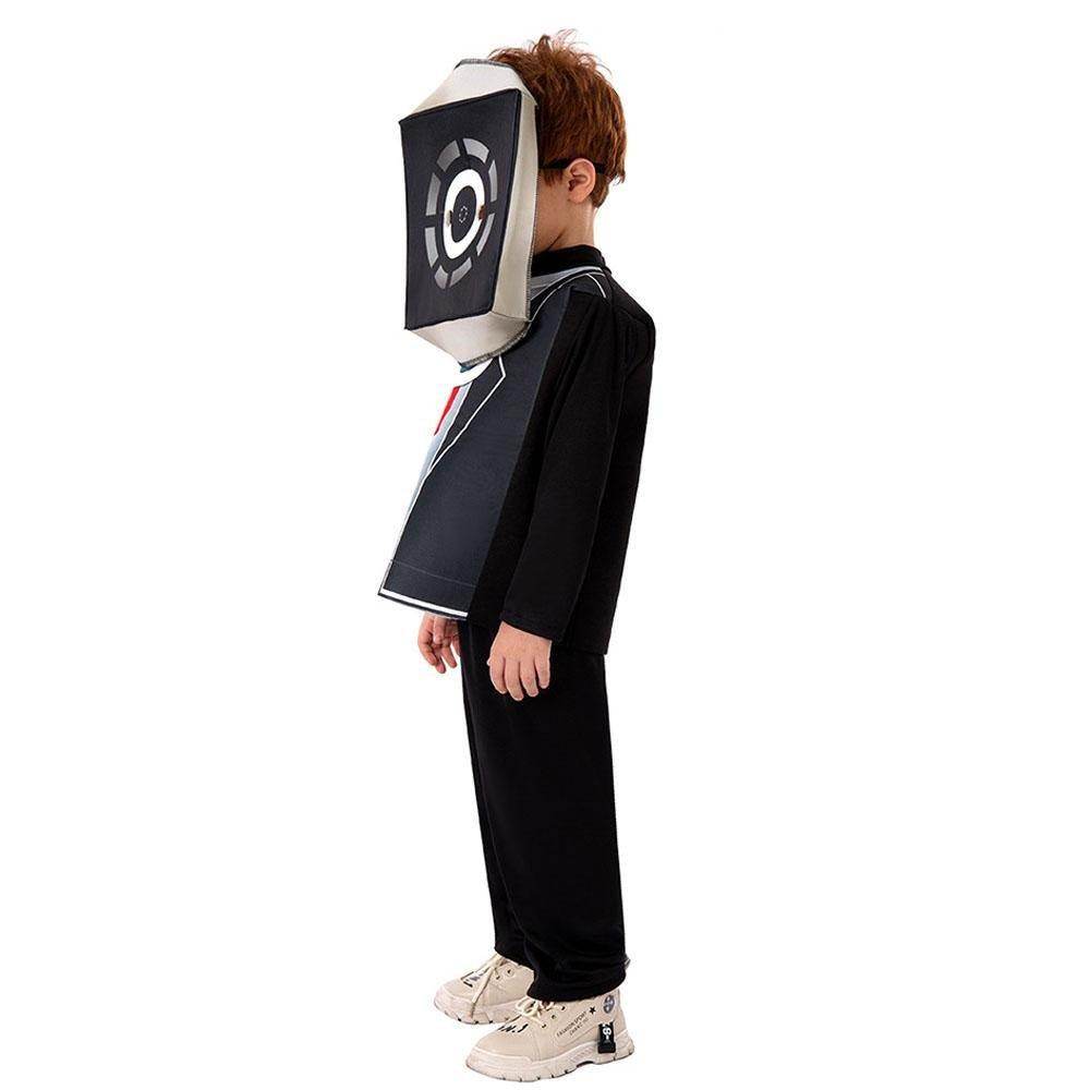 3D Horror Game TV and Toilet Costume Halloween Cosplay Outfit - Ecosfun