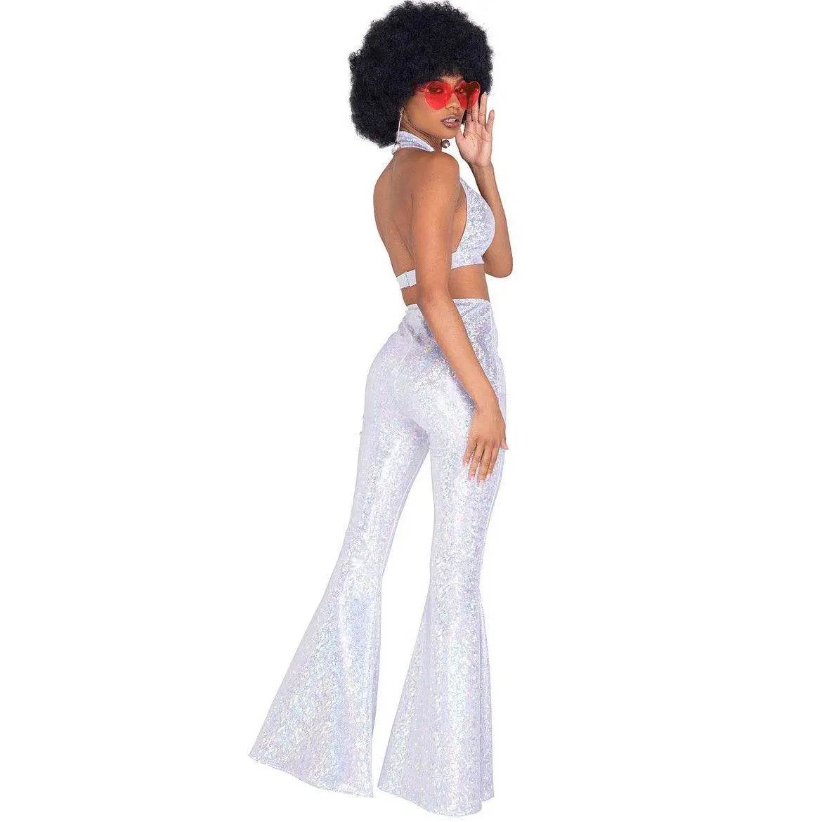 80s Retro Disco Costumes Fancy Dress Cosplay Halloween Outfit For Female - Ecosfun
