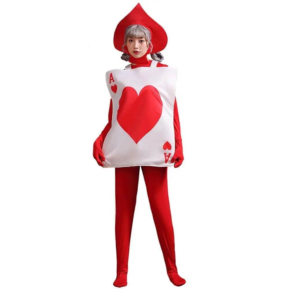 Alice in Wonderland stage performance poker heart peach A Costume Cosplay Party - Ecosfun