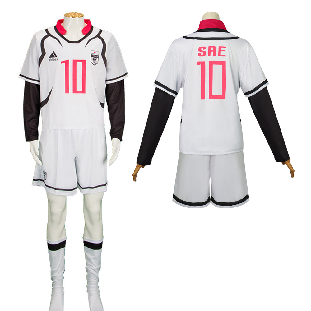Costume de cosplay Blue Lock Sae Itoshi Uniforme de football anime Set