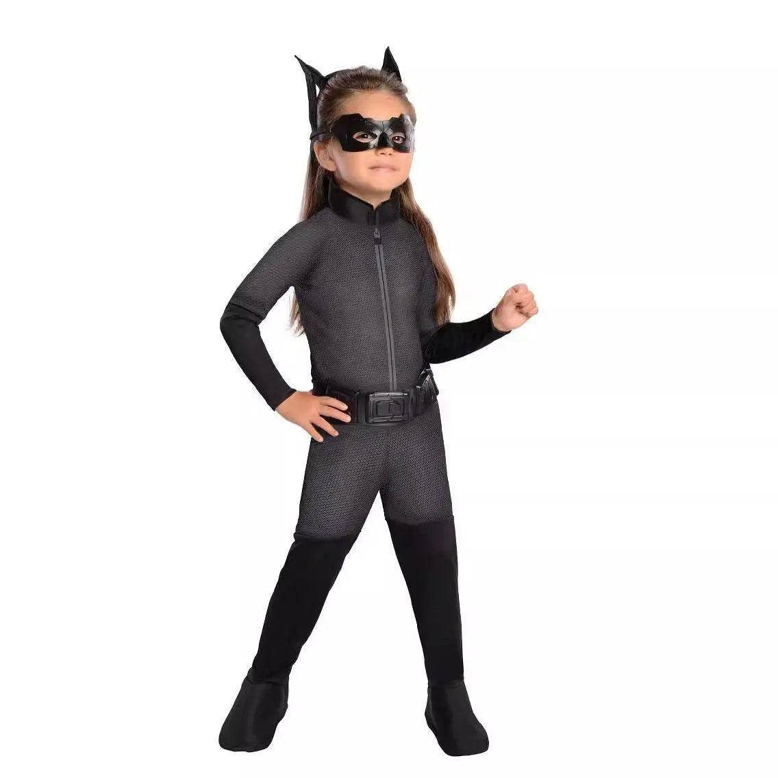 Children's Catwoman Costume Dark Knight 4-piece set Kids - Ecosfun