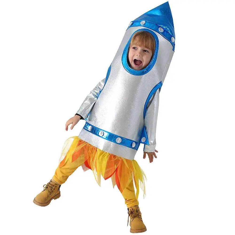 Children's Rocket Astronaut Costume Space Stage Outfit for Kindergarten Performances - Ecosfun