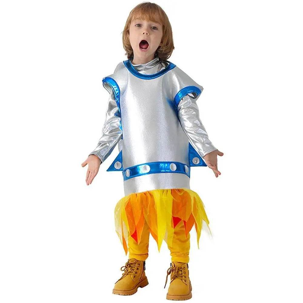 Children's Rocket Astronaut Costume Space Stage Outfit for Kindergarten Performances - Ecosfun