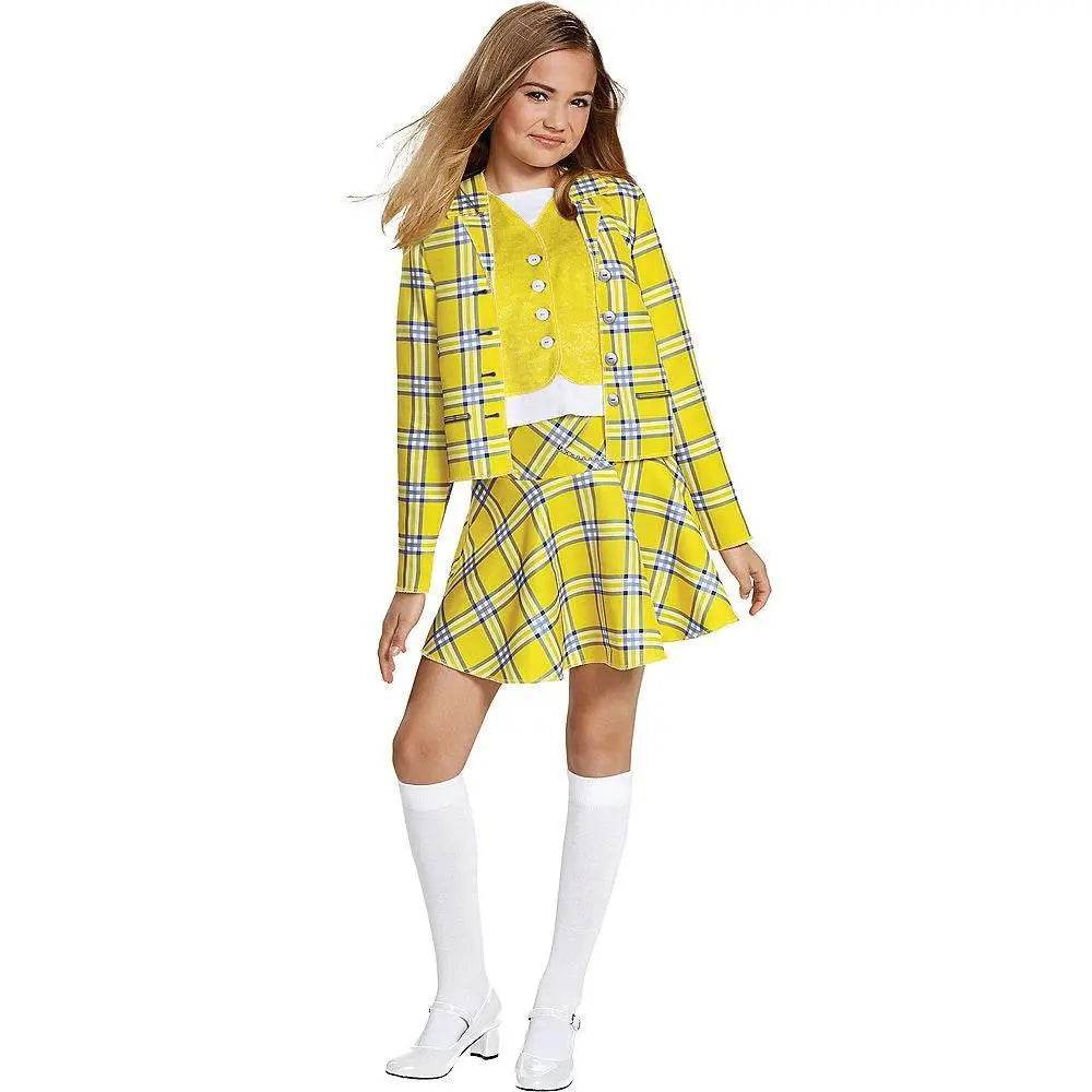 Clueless Cher Horowitz Girl Cosplay Costume School Uniform Suit Fancy Dress Halloween Outfit - Ecosfun