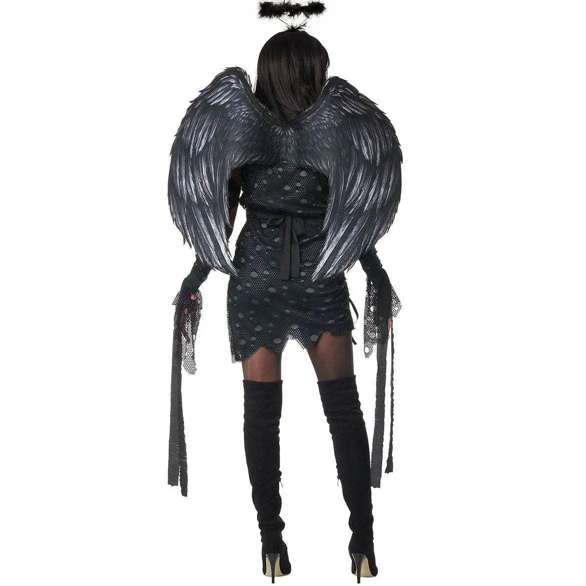 Dark Angel Vampire Costume Halloween Fantasy Cosplay Outfit - Ecosfun