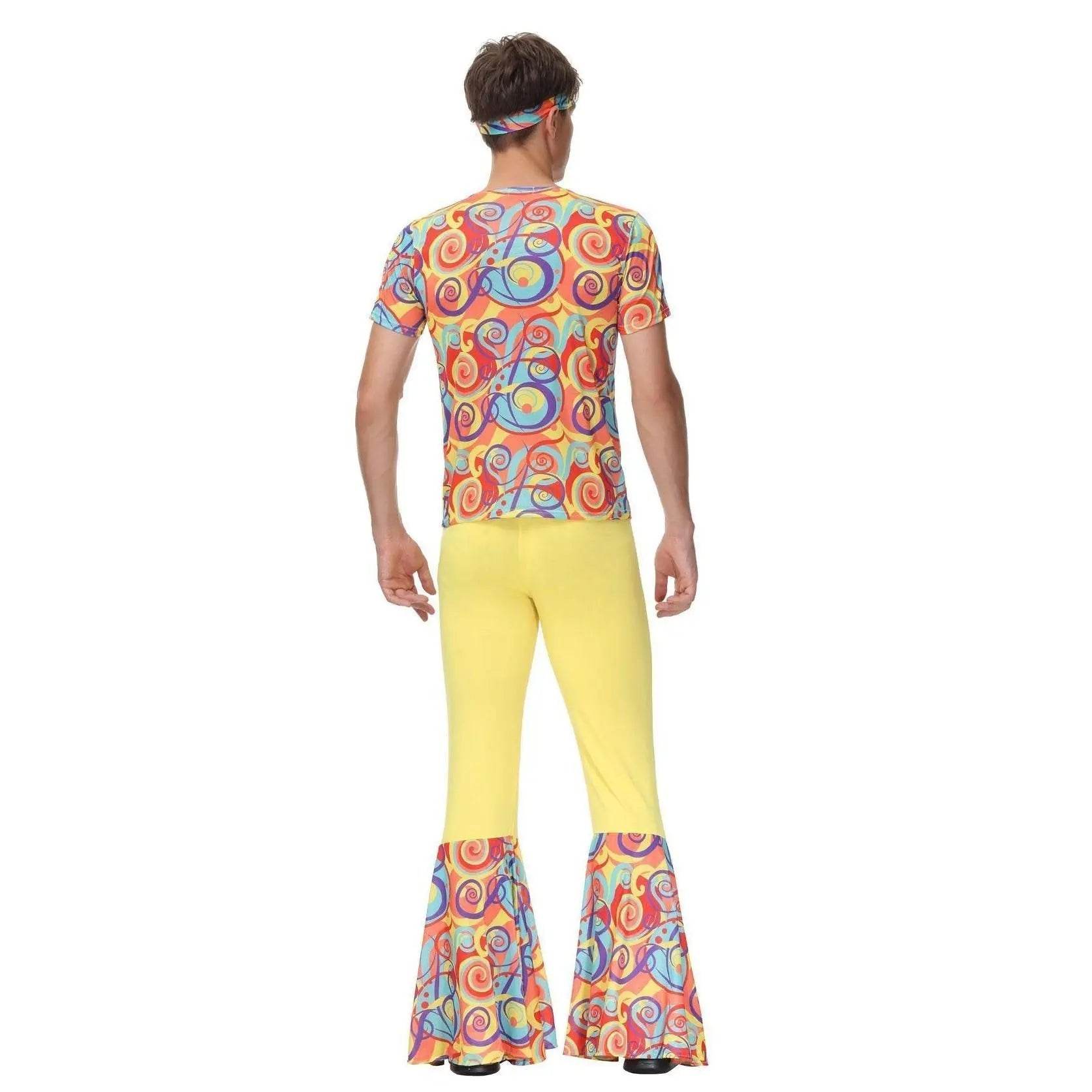 Disco 70s Fancy Dress Retro hip-hop hippie Couple Stage Costumes Halloween - Ecosfun