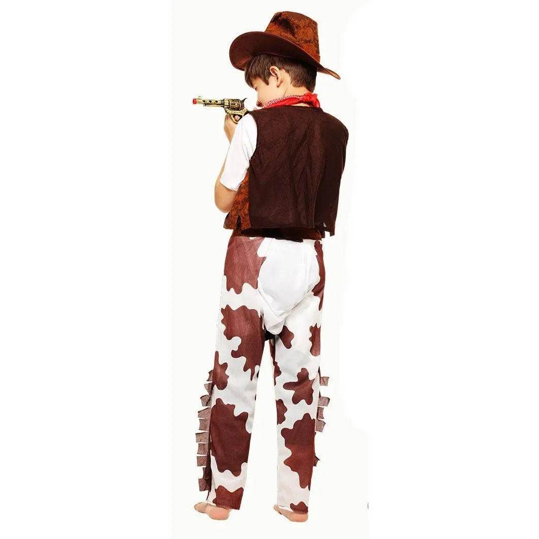 Family Matching West Cowboy Costumes outfit classic wild fancy dress western - Ecosfun