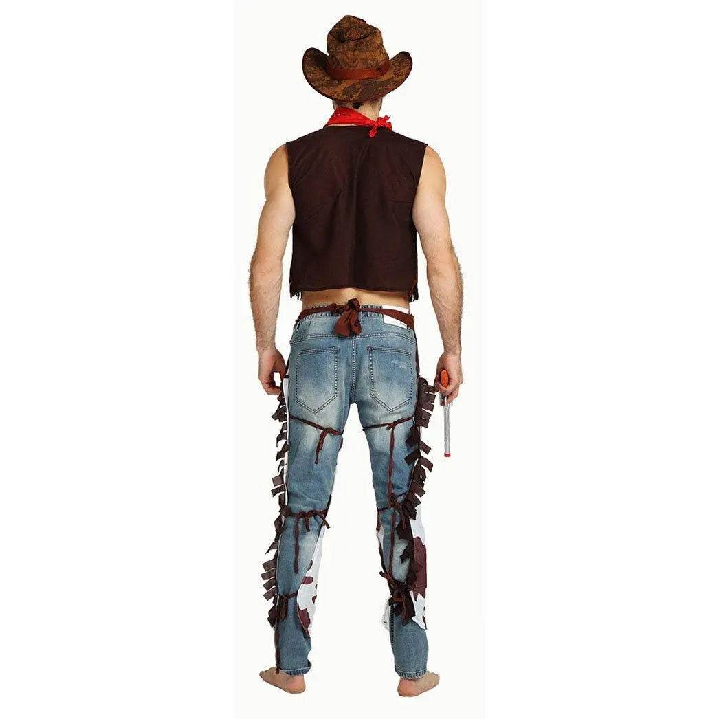 Family Matching West Cowboy Costumes outfit classic wild fancy dress western - Ecosfun
