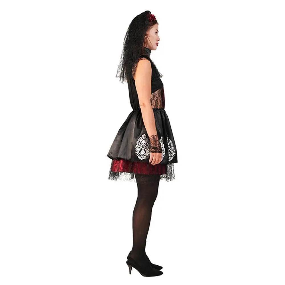Fever Day of the Dead Bridal Bride Costume Fancy Dress - Ecosfun