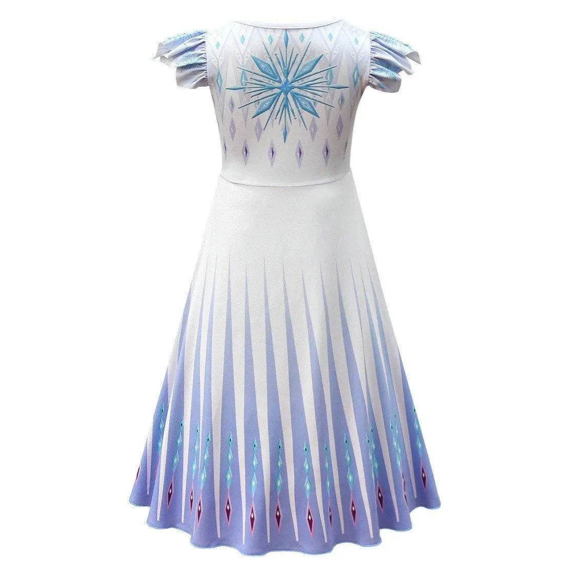 Frozen 2 Cosplay Elsa Halloween Performance Costume Girls Fancy Dress - Ecosfun