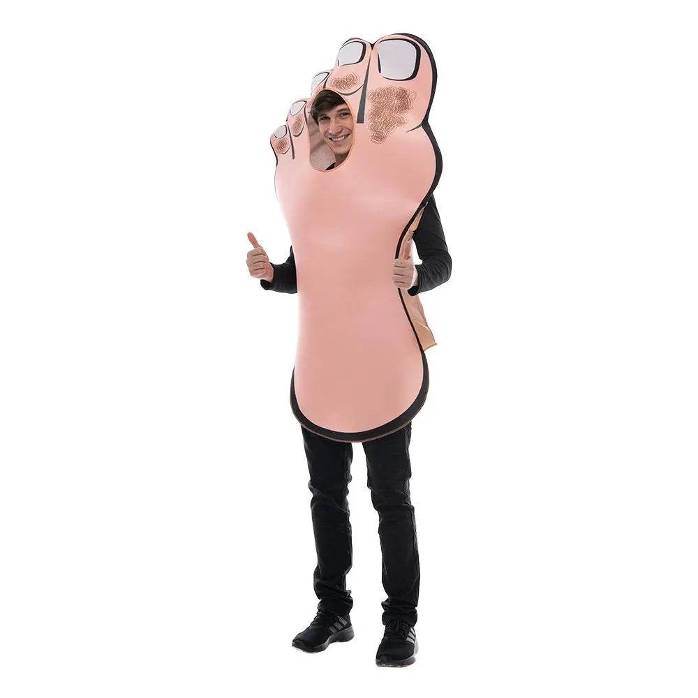 Funny Big Foot Cosplay Costume Halloween Stage Bar Party Outfit Dress Up for Adults - Ecosfun