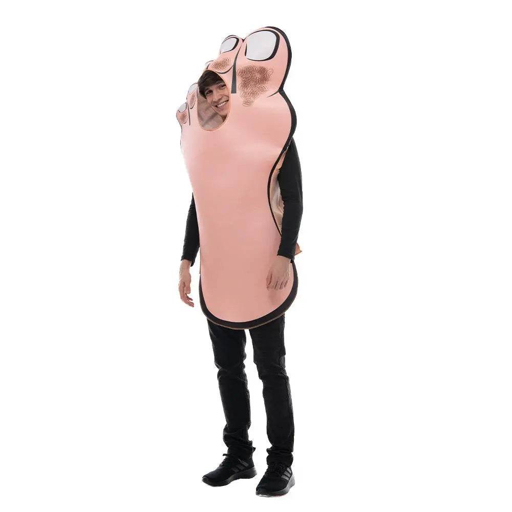 Funny Big Foot Cosplay Costume Halloween Stage Bar Party Outfit Dress Up for Adults - Ecosfun