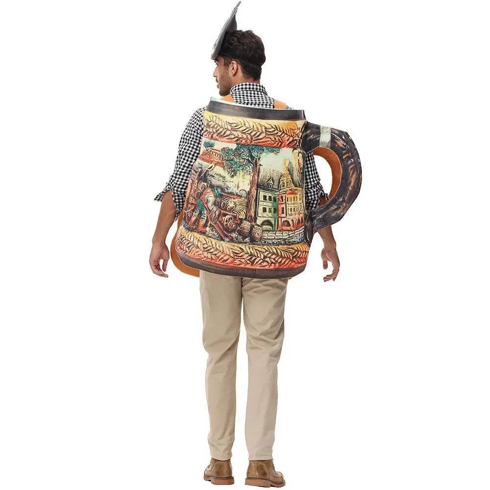 German Traditional Oktoberfest Outfit Mugs Funny Halloween Cosplay Costume For Adults - Ecosfun