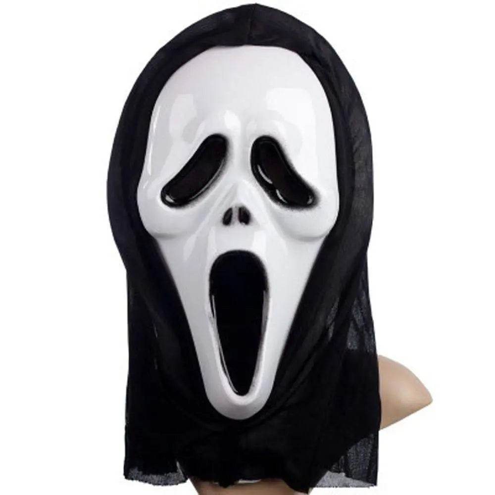 Ghost Face Bleeding Scream Zombie Cosplay Costume Halloween Party Outfit Dress Up For Adult Kids - Ecosfun