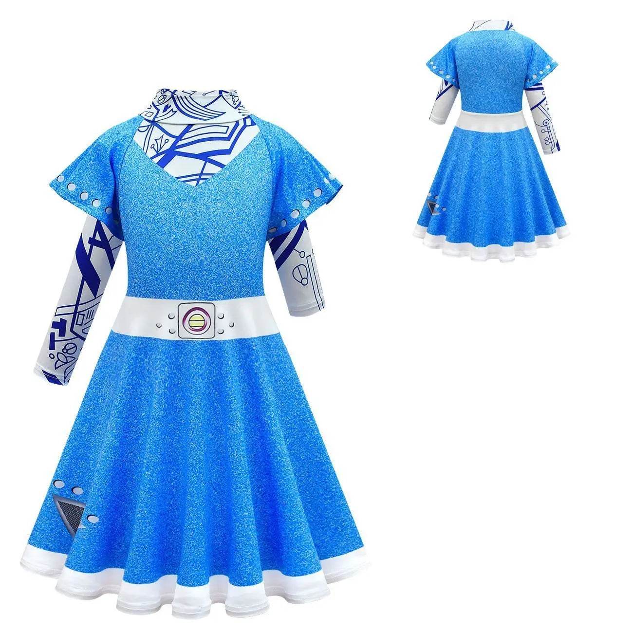 Girls' Zombies High School 3 Cosplay Costumes Halloween Outfit Dress For Kids - Ecosfun