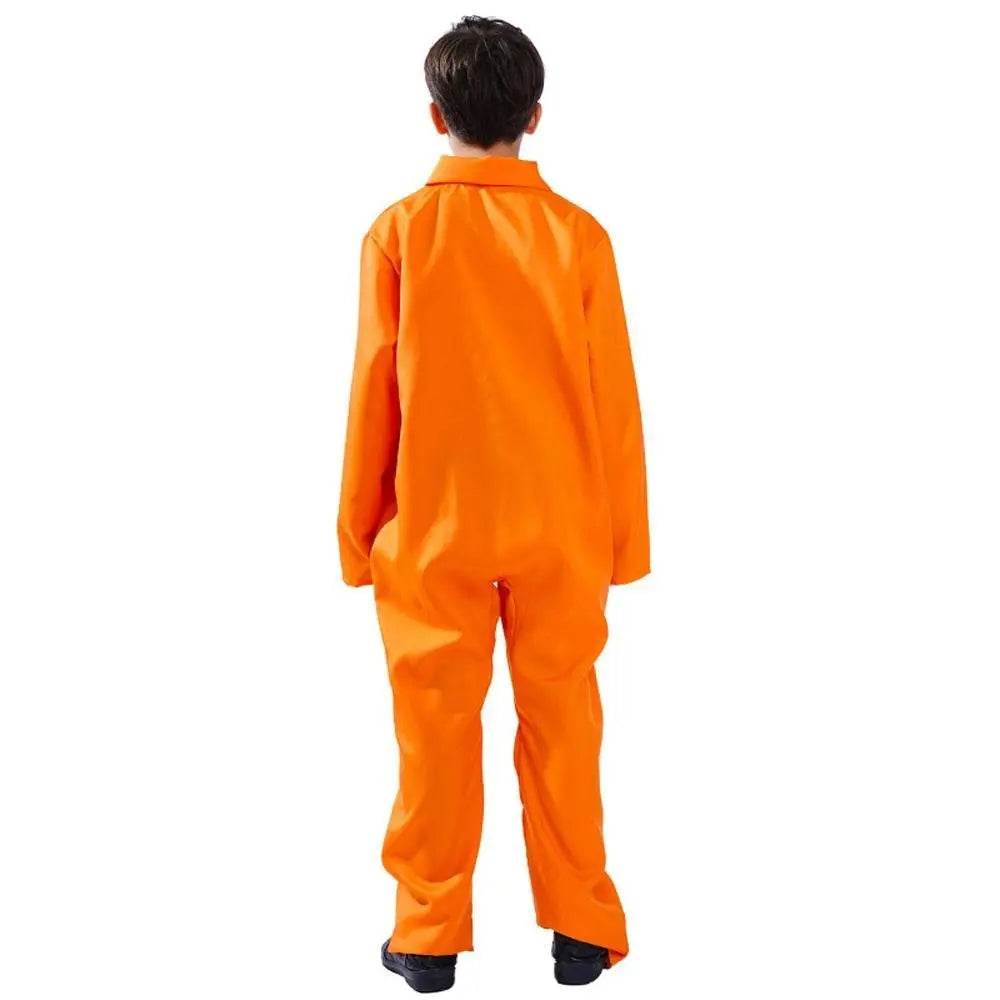 Halloween Boy's Costumes Prisoner Stage Performance Jumpsuit Cosplay Costume - Ecosfun