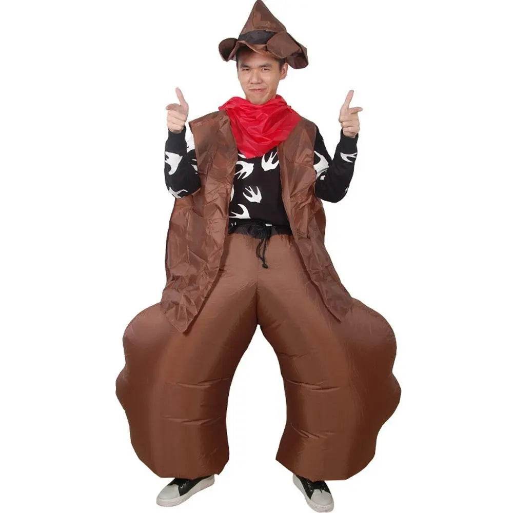 Halloween Cowboy Gunslinger Inflatable Party Stage Performance Cosplay Costume - Ecosfun