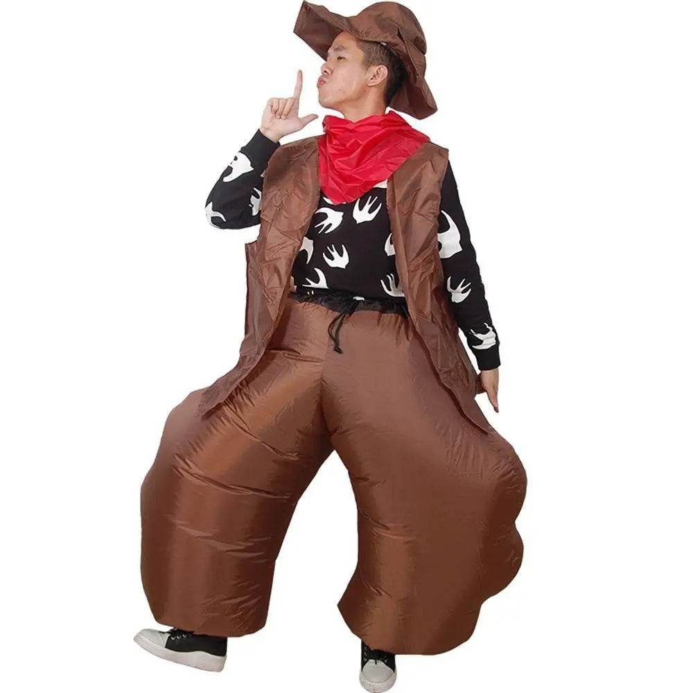 Halloween Cowboy Gunslinger Inflatable Party Stage Performance Cosplay Costume - Ecosfun