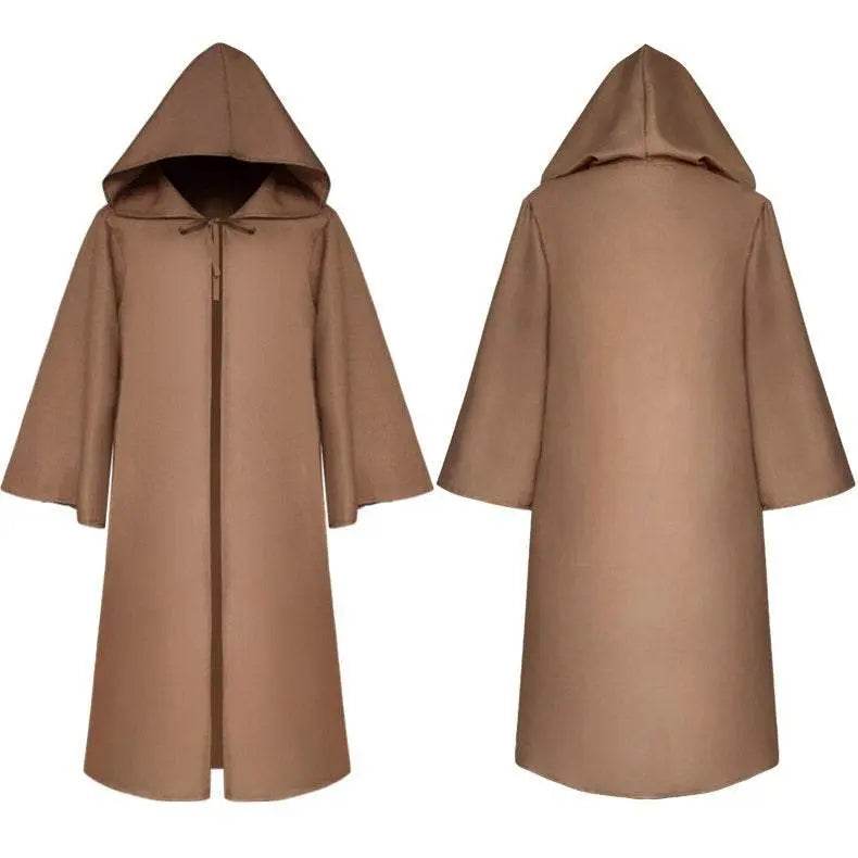 Halloween Medieval Bleach Cloak Cosplay Star War Jedi Knight Anakin Costumes for Adult - Ecosfun