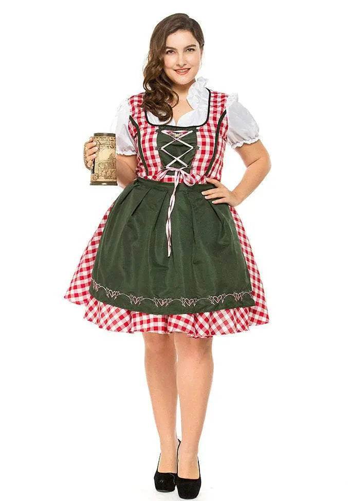 Halloween Plus Size Women German Beer Oktoberfest Cosplay Costume - Ecosfun