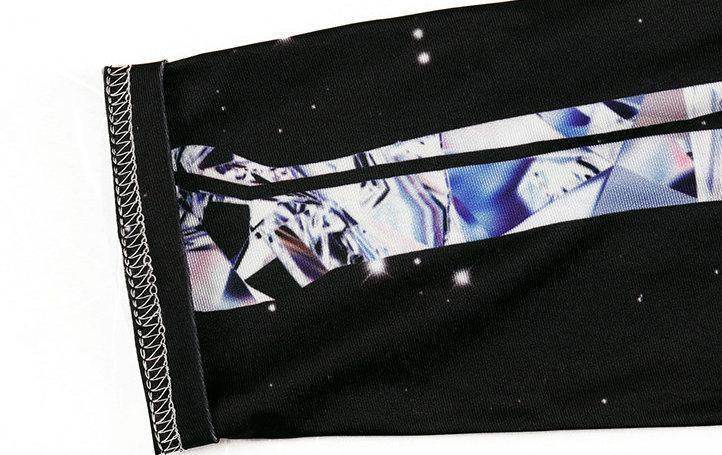 Halloween White Skeleton Elastic Bodycon Jumpsuit Cosplay Costume - Ecosfun